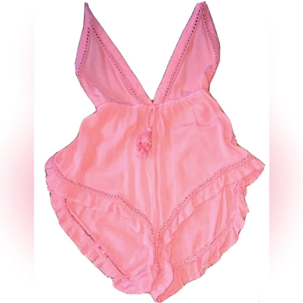 Shorts Jumper Romper Halter, Ruffled Hem, Summer